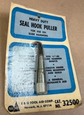 NOS S&G Tool Aid 32500 Heavy Duty Seal Hook Puller for Slide Hammers - 1/2"-20