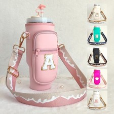 Personalized Stanley Cup Pouch 40oz Custom Water Bottle Strap Bag Holder Carrier