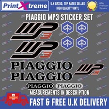 Piaggio MP3 Decals Stickers silver, black, red blue 125 250 300 310 400 500 510