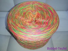 BOBBEL-TEUFEL Farbverlaufsgarn 4 F&auml;dig Bobbel Neon Farben Mixbobbel 4 Farben