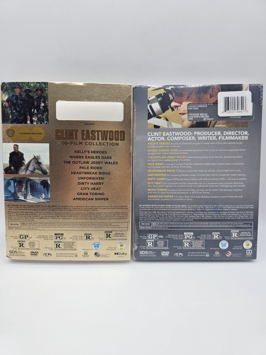 Clint Eastwood 50th Anniversary 10-Film Collection DVD NEW With