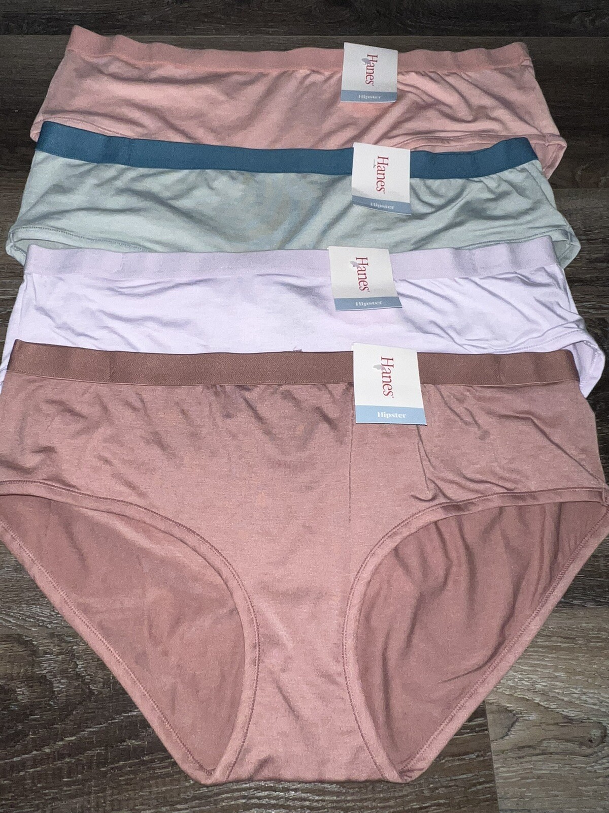 Hanes ~ 4-Pair Womens Hipster Underwear Panties Polyester Blend ~ 3XL ...