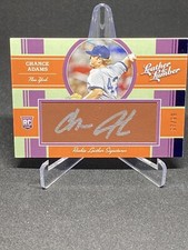 CHANCE ADAMS 2019 PANINI LEATHER & LUMBER ROOKIE AUTO /99 New York Yankees Rare