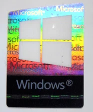 1 PCS Sticker for 2018 window 10 Pro Laser Color Logo Badge Decal 17mm x 23mm