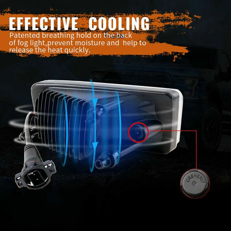 Luces antiniebla LED luces de parachoques de conducción para Chevy Silverado 2500HD 3500HD 2007-2014  Foto 4 de 4