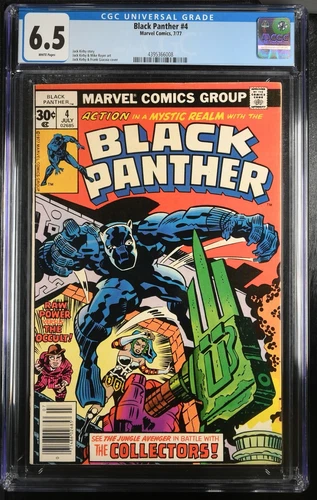 Black Panther 4 7/77 Marvel Comics 4395366008 - CGC Grade 6.5