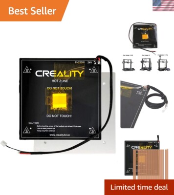 Official Creality Ender 3 V2 Replacement Hot Bed - 220W 24V Aluminum Platform