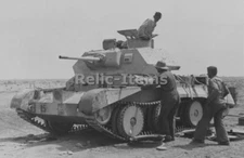 WW2 Picture Photo British Tank Mark II in North Africa 0115