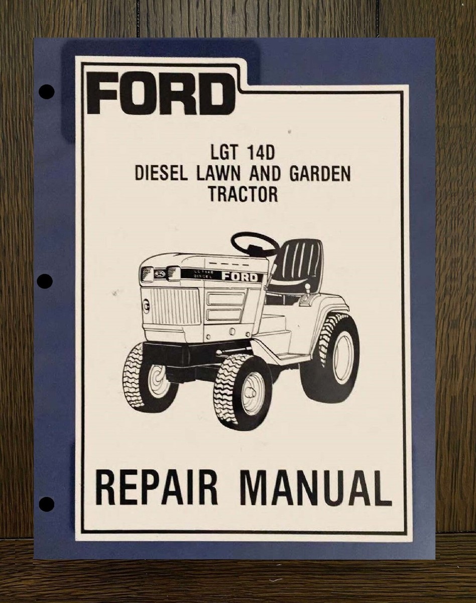14 LGT Tractor Service Manual Ford Tractor LGT 14D Diesel Lawn - Main Image