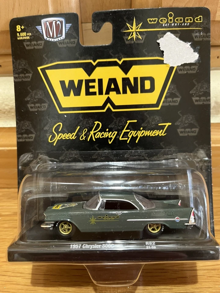 M2 Machines 1:64 1957 Chrysler 300C Green R82 21-59 Weiand Speed & Racing Equip - Image 3 of 4