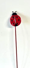 HOME GARDEN POOL DECOR - LADYBUG YARD STAKE PICK  10" X 1.5" BRAND NEW   #2