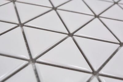 Mosaïque Céramique Diamant Blanc Brillant, 10 Nattes, Idéal Pour Salle De Bain