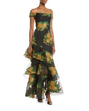 David Meister Off the Shoulder Formal Gown size 2 NEW $805