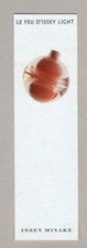 Carte publicitaire - advertising card - Le feu  d'Issey Miyaké
