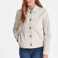 Ichi Jemma Corduroy Button Up Jacket, Cream Size Plus 3x Nwt
