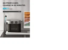 EcoFlow DELTA 2 Smart Extra Battery,Portable Power Station 1024Wh Capacity,Solar