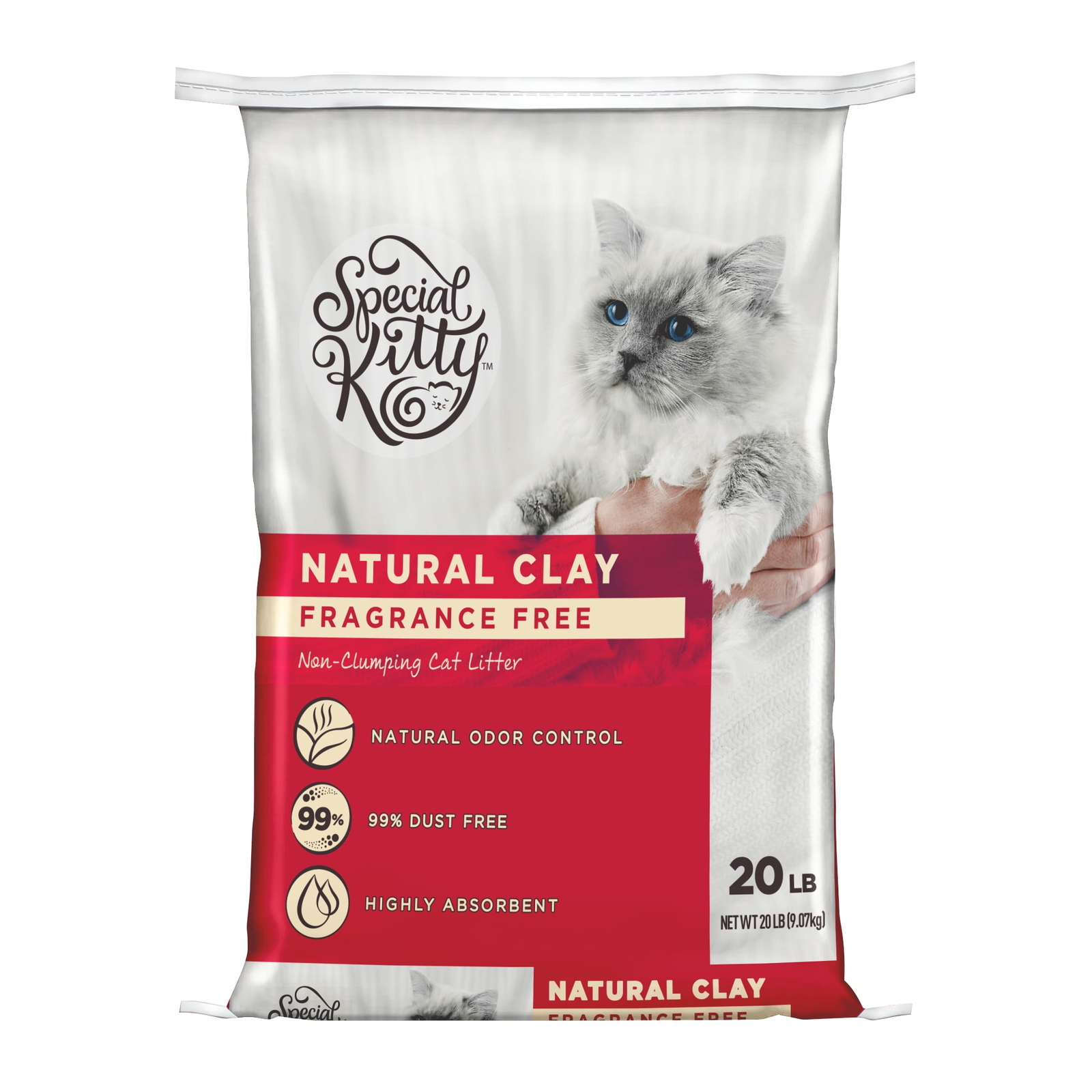 Special Kitty Unscented Non-Clumping Natural Clay Litter, 20 lbs