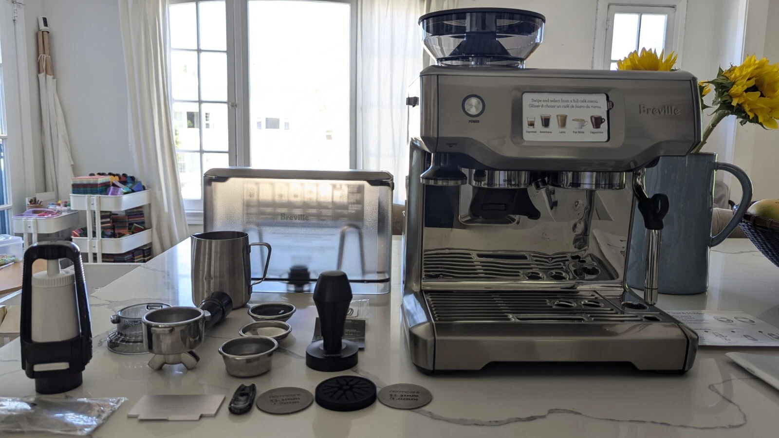 Breville Barista Touch Espresso Machine Brushed Stainless Steel BES880BSS EXTRAS