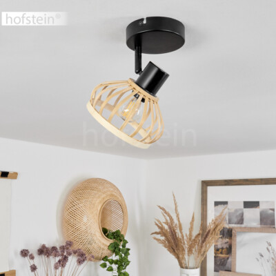 Decken Lampe Boho Bambus Flur Leuchte Wohn Schlaf Zimmer Beleuchtung  Lichteffekt | eBay.de