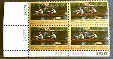 Scott #1335 Plate Block - MNH, LL - Thomas Eakins - 1967 Issue