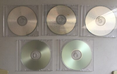 Lot of 5 Memorex Music CD-R Recordable Compact Discs 40x 700 MB 80 min Brand New
