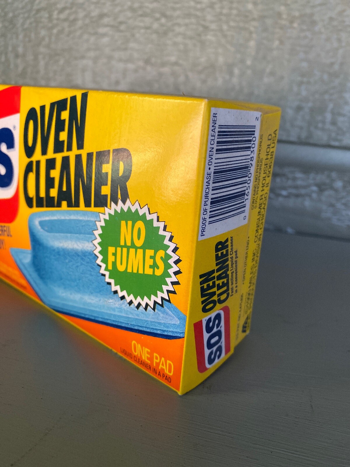 Vintage S.O.S. Oven Cleaner Pad NOS 1990 Kitchen Cleaner w/ Box Movie