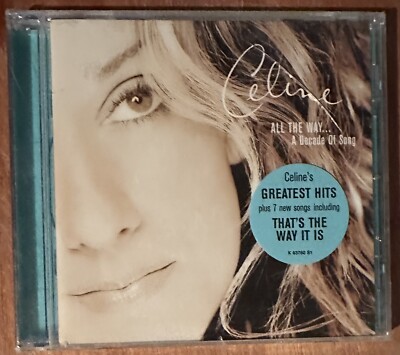 Celine Dion CD All The Way  A Decade Of Song New Sealed With Hype Sticker