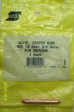 "LOT OF 2" NEW ESAB CENTER WIRE GUIDE .035 (0.9mm) S/H WIRE 2075560