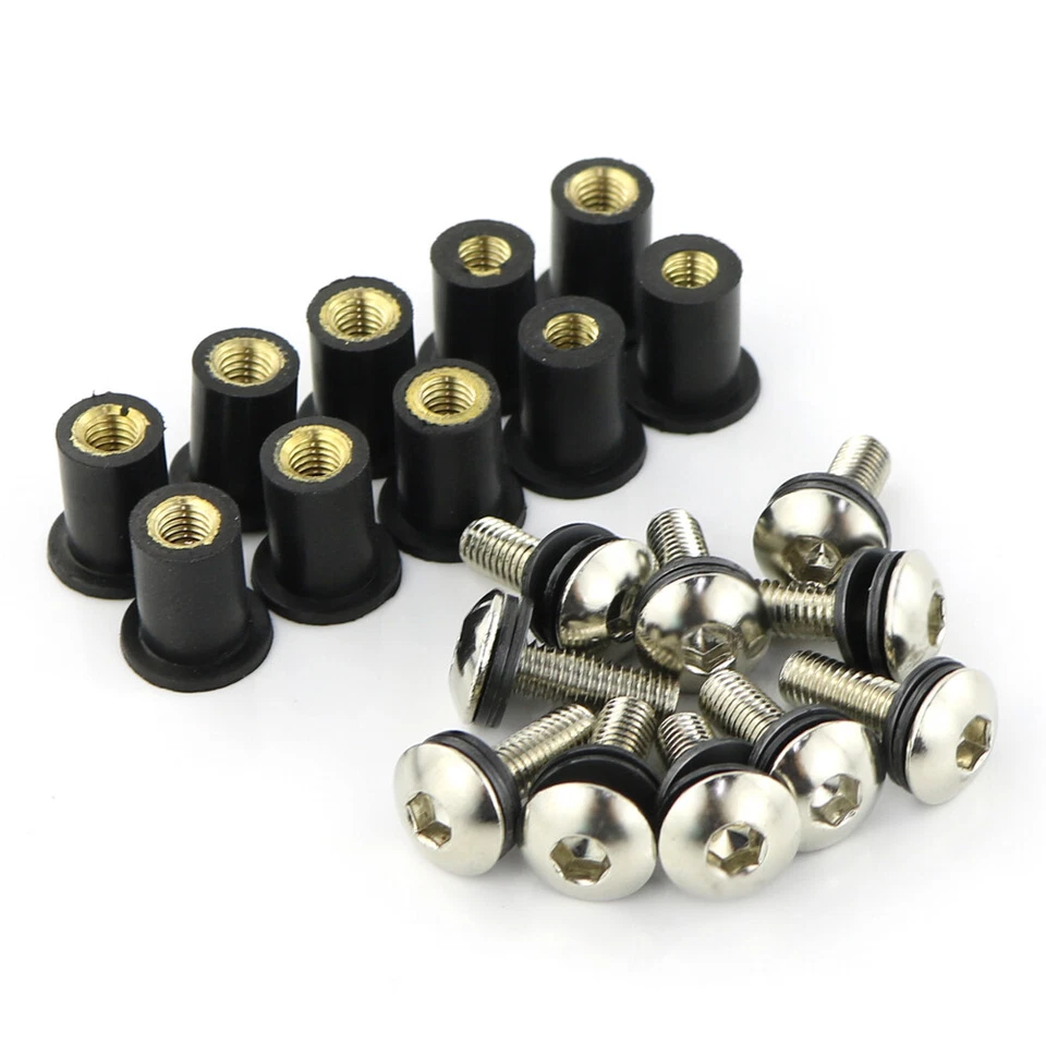 10PCS Windshield Bolts Aftermarket Fit For Yamaha WR250F 03-16 WR250R 2008-2018 - Image 3 of 4