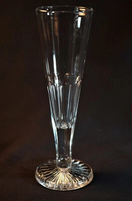 Flute de champagne en cristal de Baccarat St Louis Daum à pied lourd - XIX ième - Photo 1/4