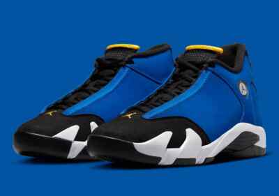 Nike Air Jordan 14 Retro Laney Blue Black White 487471-407 Men's