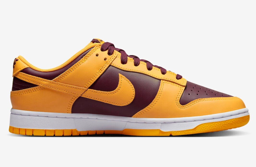Nike Dunk Low University Gold White Maroon DD1391-702 Size 14 (100