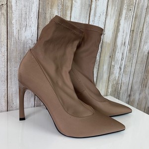 beige ankle sock boots