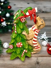 Blue Sky Clayworks Christmas BRADLEY Dachshund Dog Figurine Auth Retailer NEW