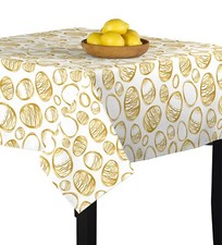 Golden Easter Eggs Signature Square Tablecloth Assorted Sizes