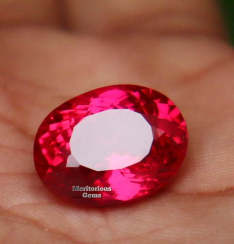 Pietra preziosa sciolta ovale rubino rosso 10,35 carati naturale certificata Mozambico migliore - Foto 3 di 7