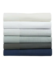 Michael Aram Striated Band Queen Flat Sheet