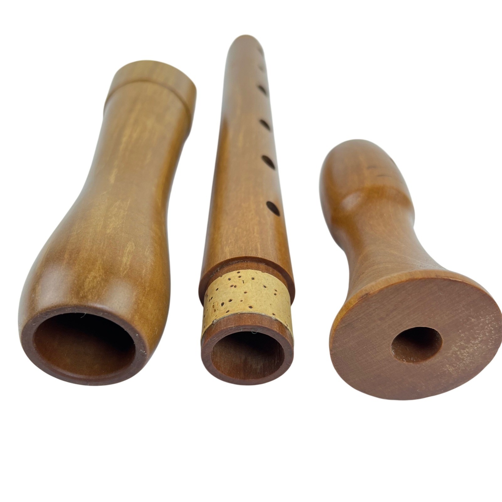 Mollenhauer Vintage 50s Wooden Alto Recorder Germany Pearwood in Box Mid Century