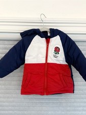 England Rugby Baby Jacket 12-18M Hooded Red W...