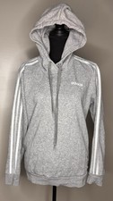 Adidas Women's Gray Original Stripes Classic Sweatshirt Size Medium