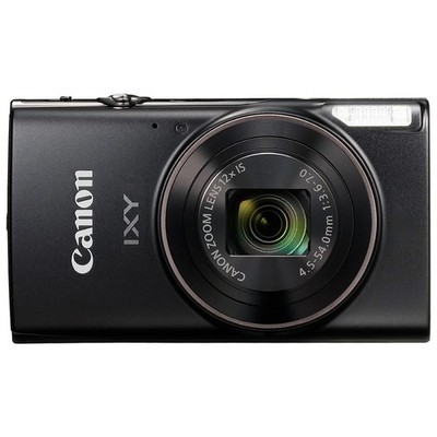 Canon IXY 650 / ELPH 360 20.2MP Digital Camera 12x Optical Zoom Wi-Fi Black