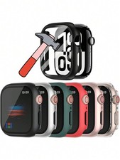 6pcs 46mm Apple Watch Case With Tempered Glass Anti-Drop Cover
