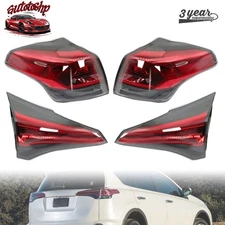 For Toyota RAV4 2016-2018 Halogen Outer Inner Set of 4PCS Tail Lights Left Right