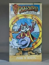 Puss ’N’ (in) Boots (1990) VHS • Wonderworld WWC-014 • Factory Sealed • Kids