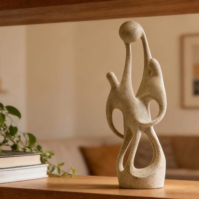Modern Statue for Home Decor Abstract Sandstone Resin Sculpture - Table Statues