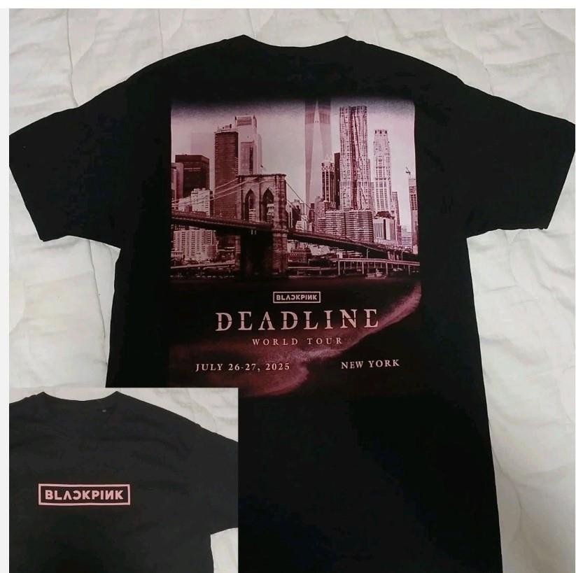BLACKPINK DEADLINE WORLD TOUR Tシャツ Tシャツ -DEADLINE LOGO-（BLACK） – YGEX OFFICIAL SHOP