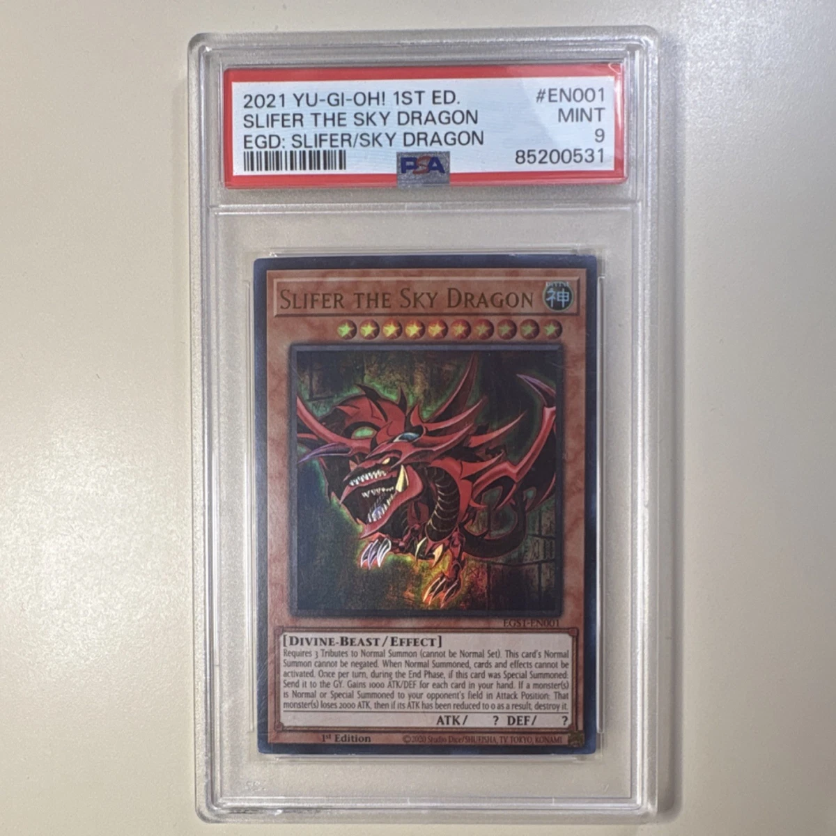 Slifer The Sky Dragon Yu-Gi-Oh! TCG Professional Sports
