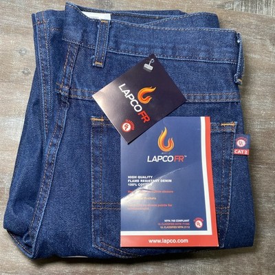 Lapco FR Flame Resistant Jeans CAT2 Size 31x31 NFPA 2112 Men