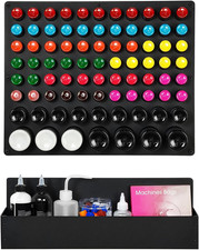 Rack Pigment Bottle Holder 82 Holes Paint Bottle Organizer for 1Oz 4Oz 8Oz Tatto