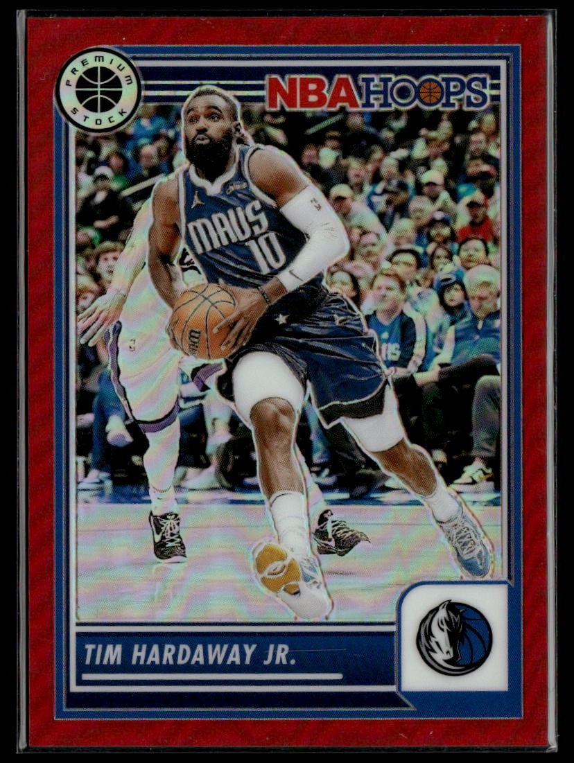 2023-24 Hoops Premium Stock #136 Tim Hardaway Jr. Red Prizm #/275